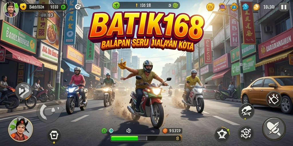 Gameplay balap yang seru dan mendebarkan di BATIK168.