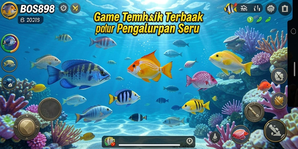 Tampilan gameplay seru dari permainan Tembak Ikan BOS898.