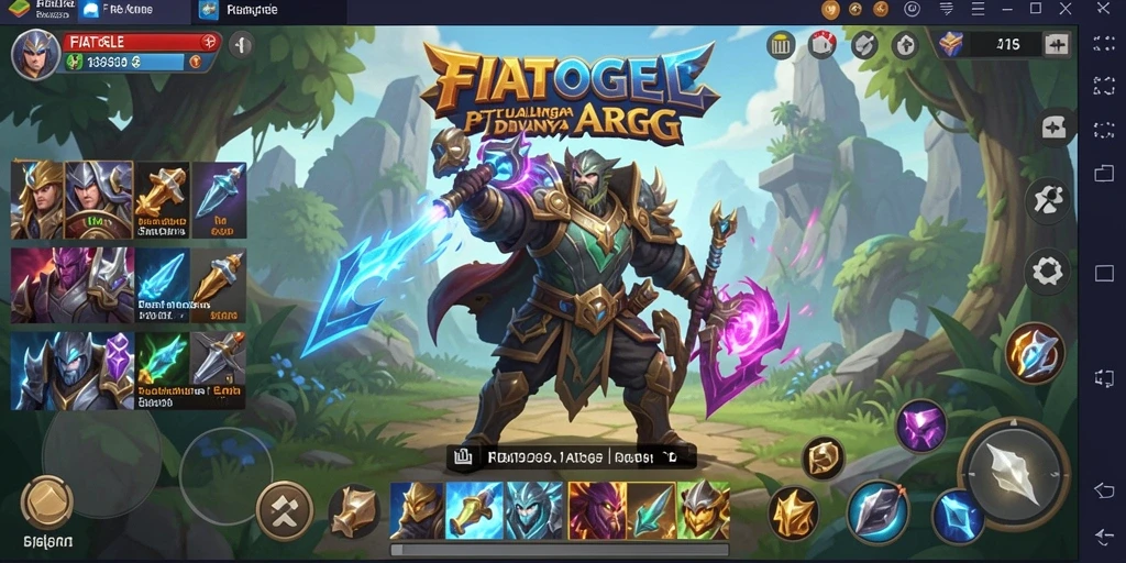 Tampilan aksi seru dalam gameplay FIATOGEL.