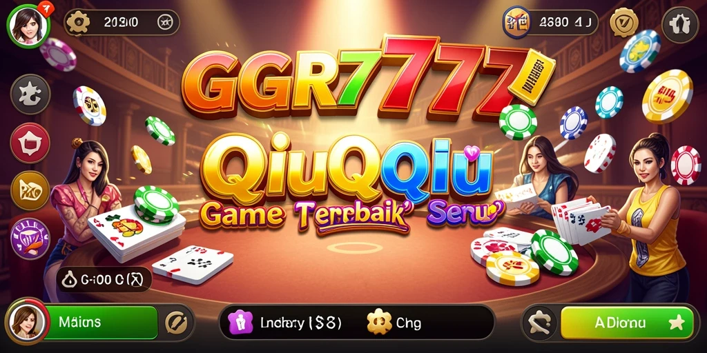 Tampilan gameplay seru dari GGR7777 saat bermain QiuQiu.