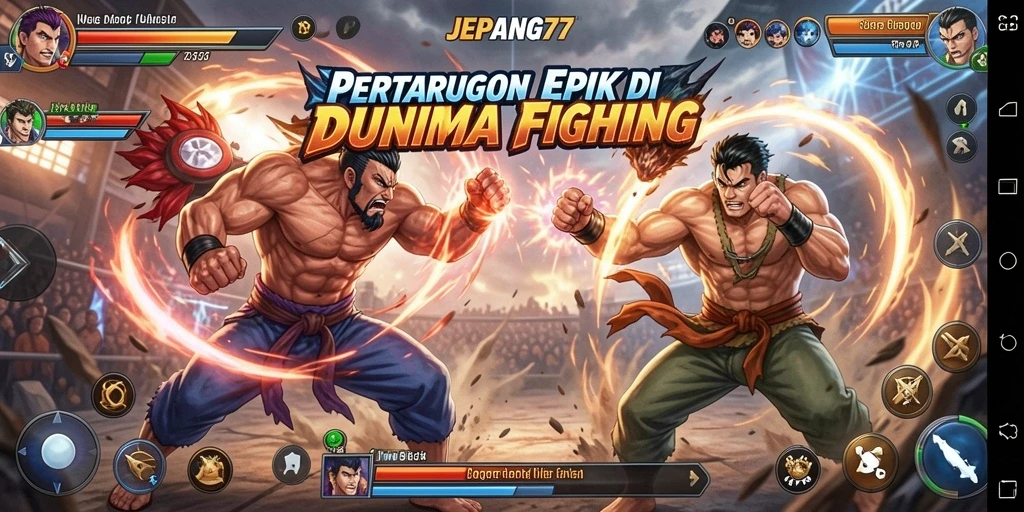 Gameplay <strong>JEPANG77</strong> yang mendebarkan di arena pertarungan.