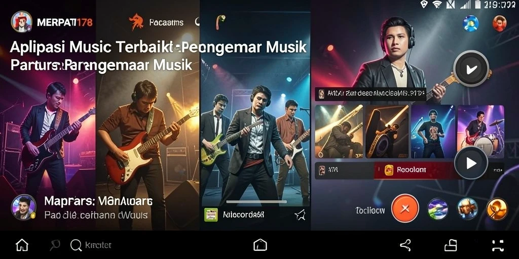 Tangkapan layar dari gameplay MERPATI178 yang menampilkan interaksi musik.