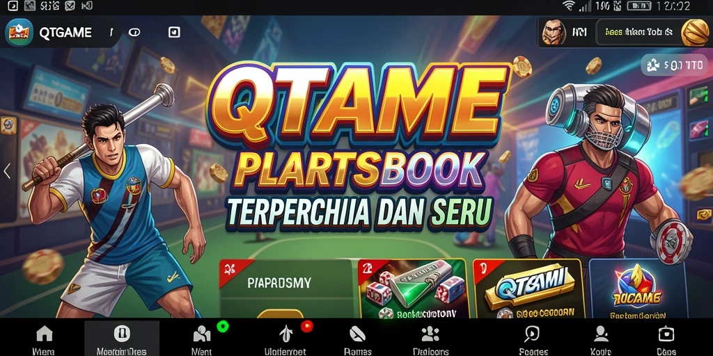 Screenshot QTGAME menunjukkan pengalaman taruhan olahraga yang seru.