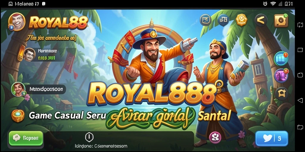 Tangkapan layar gameplay ROYAL88 yang penuh warna dan menarik.