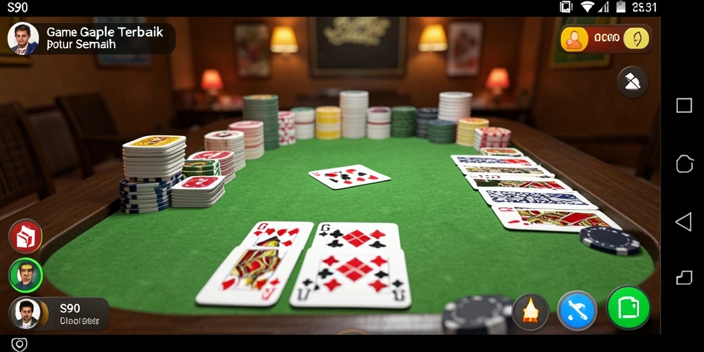 Gameplay Gaple yang menarik di S80 dengan tampilan yang menawan.