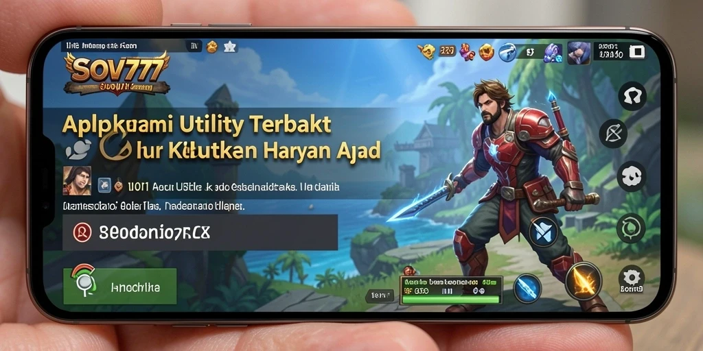 Tampilan antarmuka aplikasi SOV777 yang ramah pengguna.
