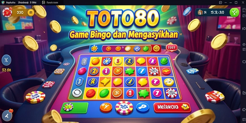 Tampilan gameplay Bingo yang menarik dalam TOTO80.