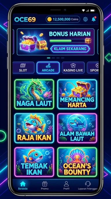 Screenshot dari proses pengunduhan aplikasi di oce69.